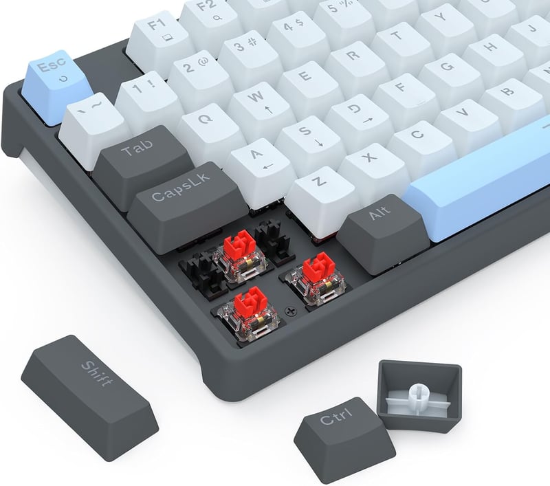 Redragon K718 Full-Size Mechanical Keyboard Red Switch Wired Rainbow Backlit - 10