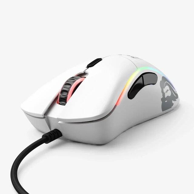 ماوس Glorious Model D 12000 DPI سلكي RGB أبيض - 3