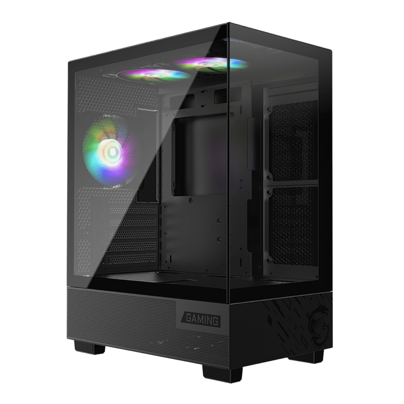 MSI MAG PANO M110L PZ Micro-ATX Case Black Tempered Glass - 6