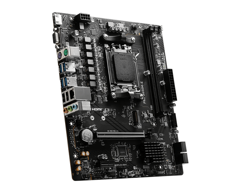 MSI PRO B650M-E AM5 Micro-ATX DDR5 Motherboard - 5
