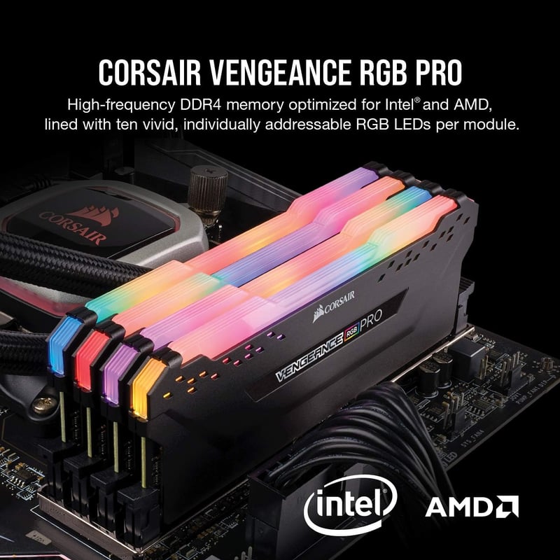 Corsair Vengeance RGB Pro SL 32GB (2x16GB) DDR4 3200MHz C16 Black - 3
