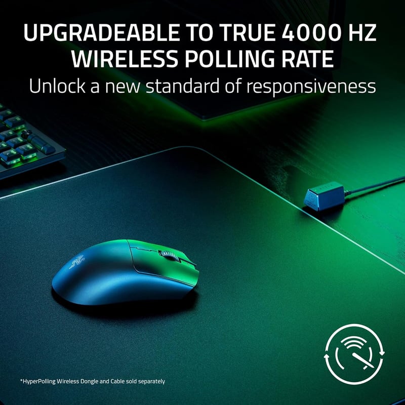 Razer Viper V3 HyperSpeed Wireless Esports Gaming Mouse: 82g Lightweight Design- 30K DPI Optical Sensor- Up to 280 Hr Battery Life-Mechanical Switches Gen-2-Classic Black - 6