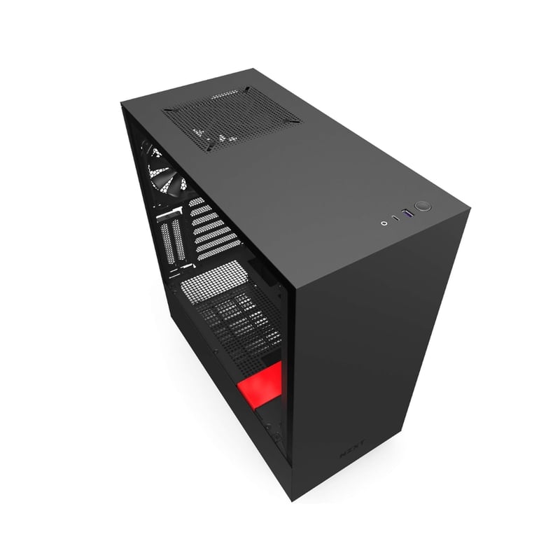 كيس NZXT H510i Mid-Tower ATX/mATX/ITX أسود/أحمر - 5