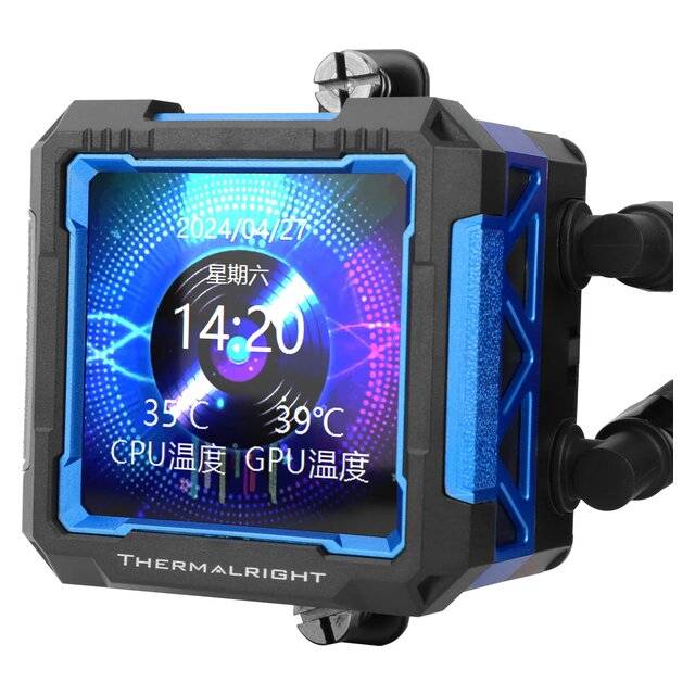 مبرد Thermalright Frozen Warframe Pro 360mm ARGB AIO سائل أسود - 4
