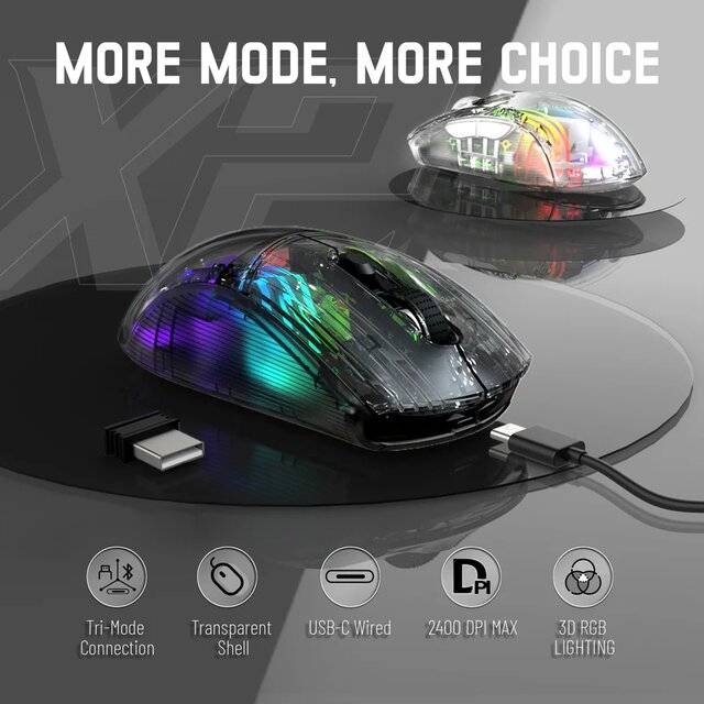 Attack Shark X2 Wireless Gaming Mouse 26000 DPI Black - 2