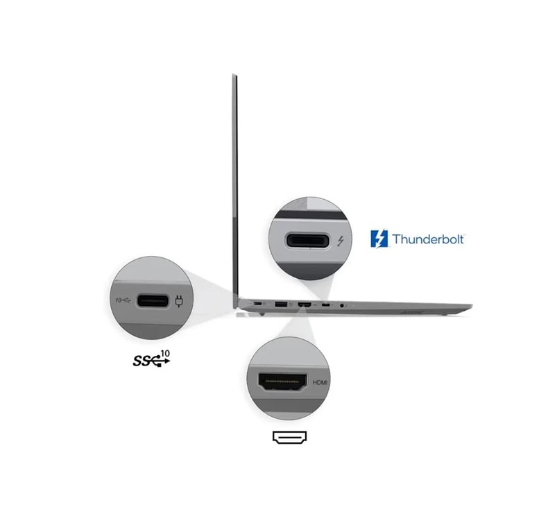 Lenovo ThinkBook 16 G8 - (2KGR), Intel® Core Ultra 7-255H, 8GB RAM, 512GB SSD, Intel Graphics, 16-inch WUXGA, Arctic Grey - 6