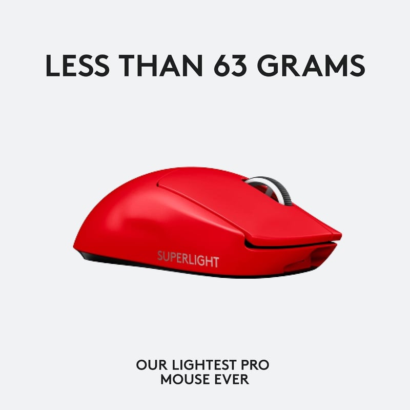 ماوس Logitech G PRO X SUPERLIGHT 2 32000 DPI لاسلكي 60g أسود - 35