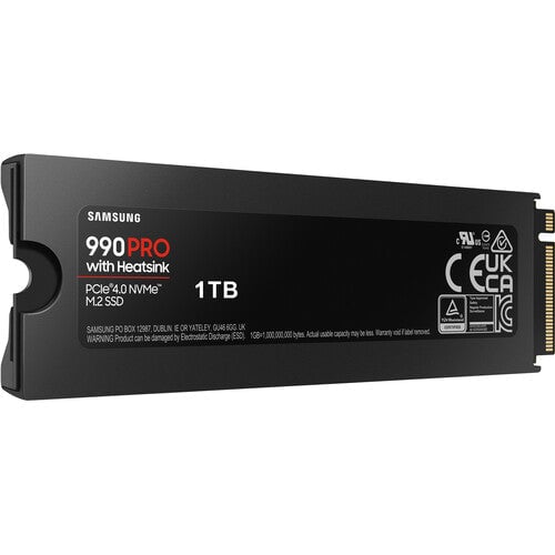 SSD Samsung 990 Pro 1TB NVMe M.2 PCIe 4.0 مع Heatsink - 18
