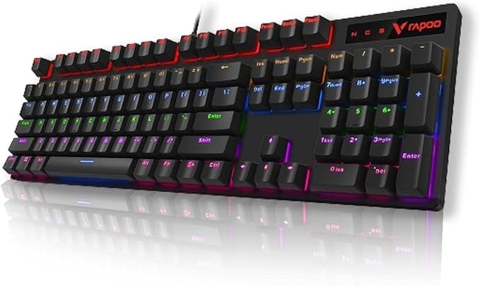 كيبورد Rapoo V500 Pro Full-Size ميكانيكي سلكي RGB - 11
