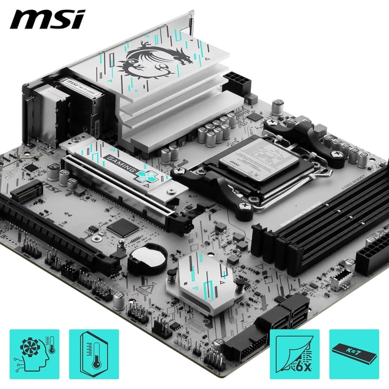 MSI B840M Gaming WIFI6E AM5 Micro-ATX Motherboard - 3