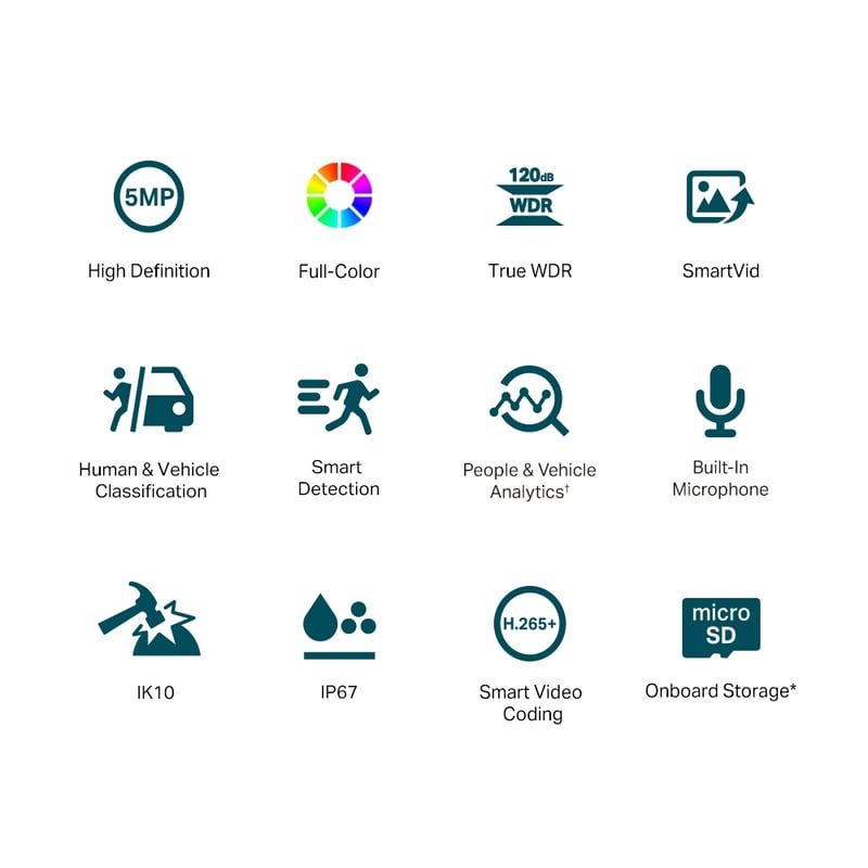 TP-Link VIGI C430 3MP Full-Color Turret Network Camera - 3