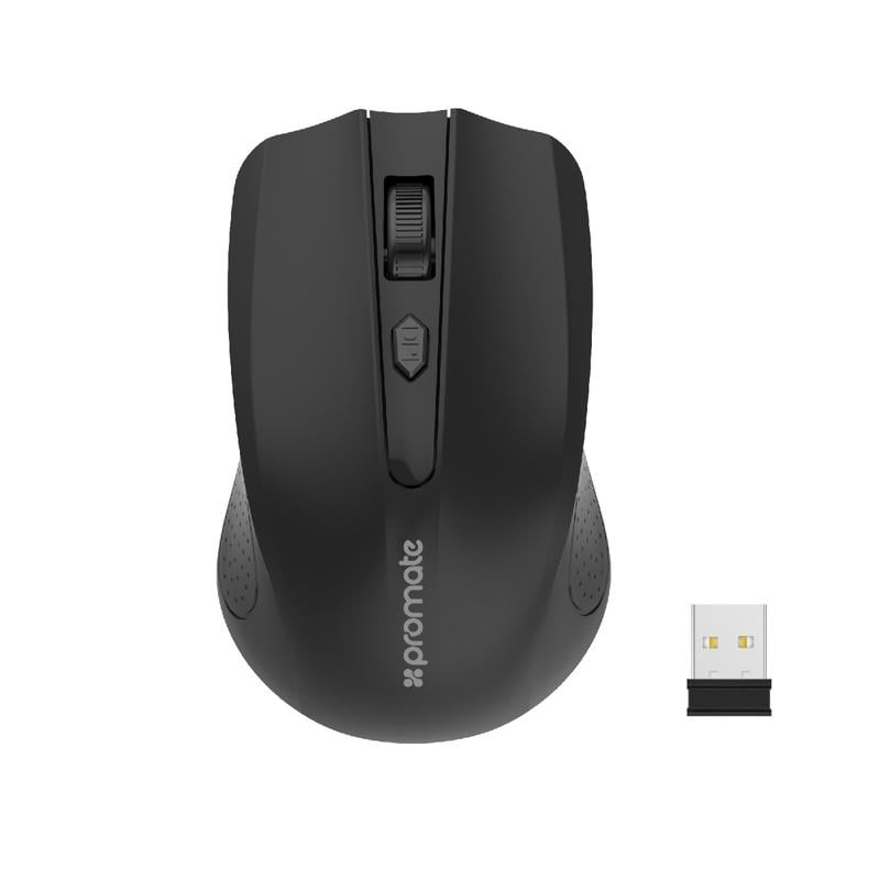 Promate Clix-8 Wireless Ergonomic Optical Mouse - 10