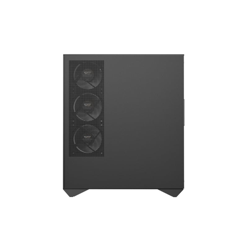 darkFlash DY460 Black Dual-Chamber Mid-Tower ATX PC Case (Included 4 ARGB Fans / 3-Sided Panoramic Tempered Glass / Back-Connect Motherboard Support / USB-C 10Gbps) - 7