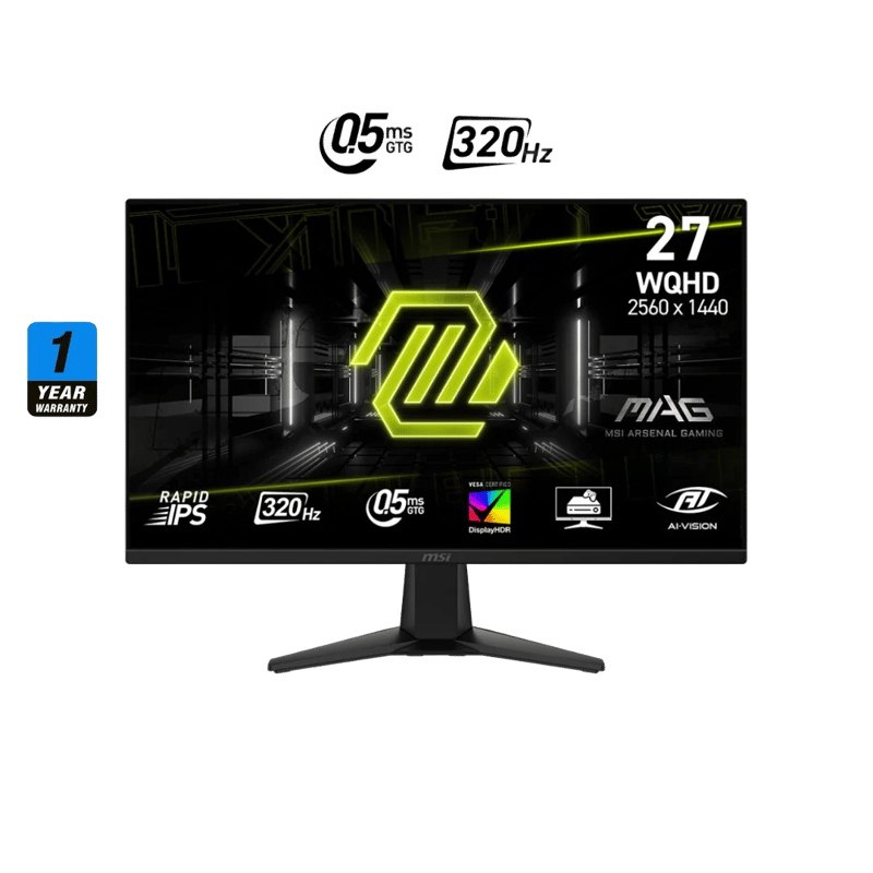 MSI MAG 275QF X32 27" 1440p 320Hz Rapid IPS Gaming Monitor - 5