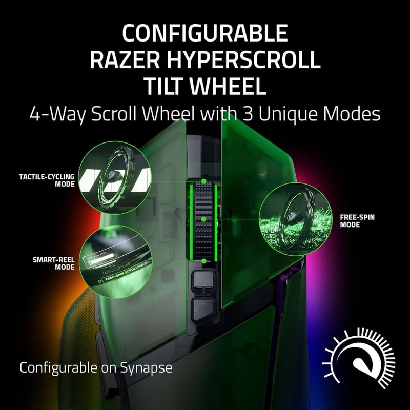 ماوس Razer Basilisk V3 Pro 35K DPI Wireless RGB - 7