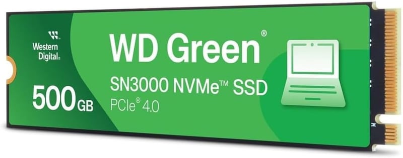 وحدة تخزين SSD Western Digital Green SN3000 سعة 500GB NVMe M.2 PCIe 4.0 - 7
