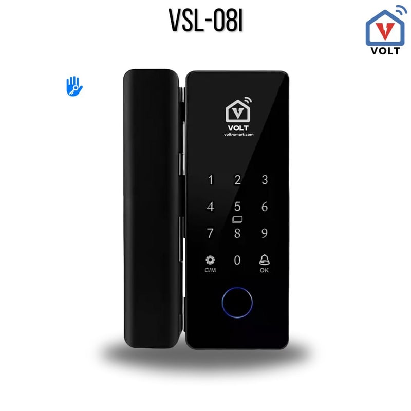 VSL 08i Frameless Glass Door Smart Lock - 2