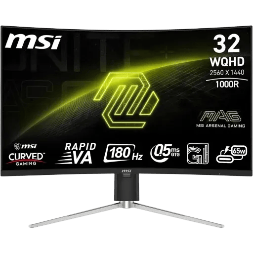 شاشة MSI MAG 325CQRF E2 32″ 2560x1440 180Hz VA - 1