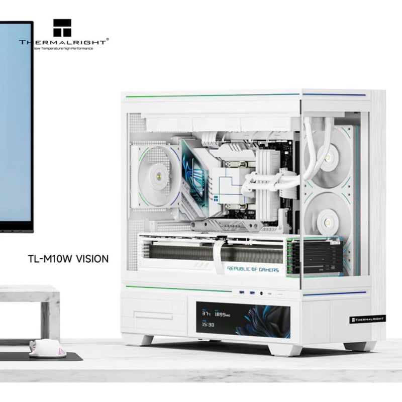 كيس Thermalright Vision Mid-Tower M-ATX أبيض - 4