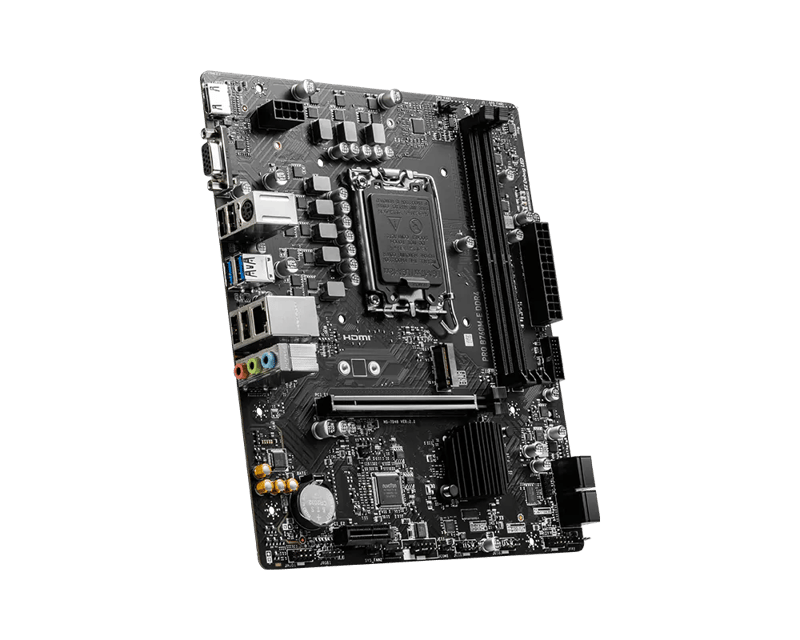 MSI PRO B760M-E DDR4 LGA 1700 Micro-ATX Motherboard - 5