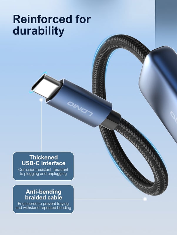 محول USB LDNIO HD-10C محول USB-C مع مخرج HDMI 4K - 7