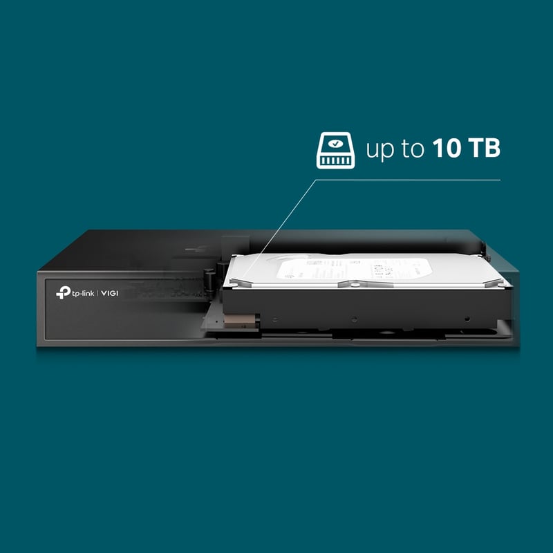 TP-Link VIGI NVR1008H 8-Channel PoE Network Video Recorder - 8