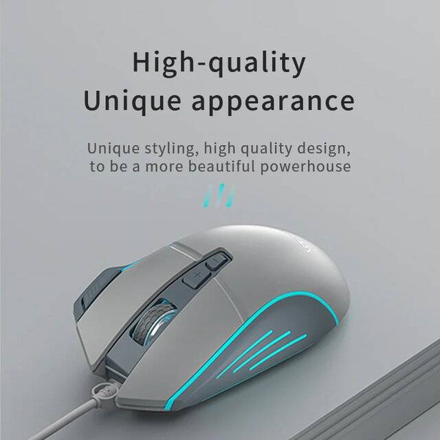 Langtu G1 Pro Gaming Mouse Wired 7200 DPI White - 3