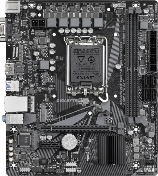 مذربورد جيجابايت B760M K V2 DDR4 لمعالجات LGA 1700 مقاس Micro-ATX - 3