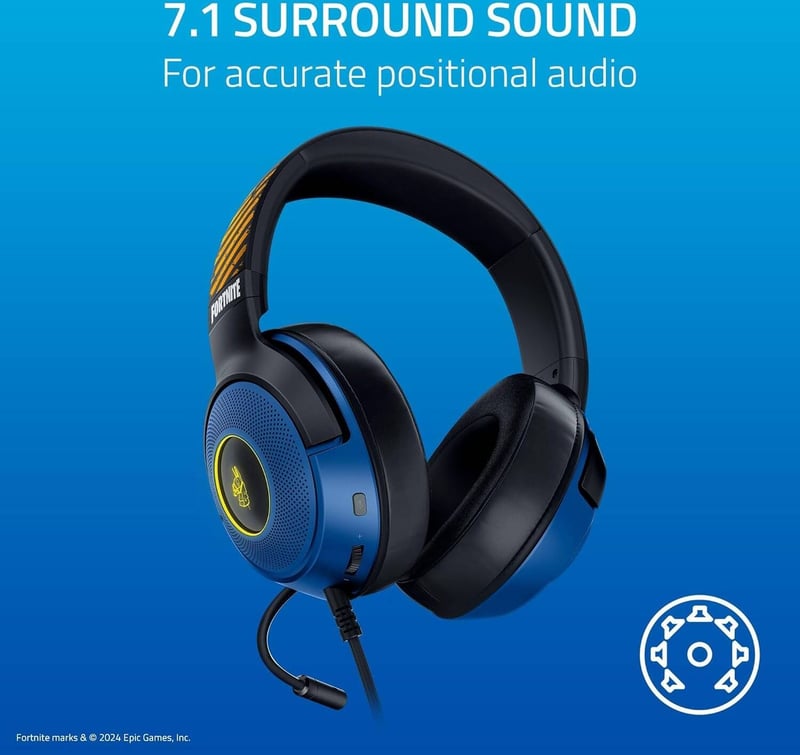 سماعات Razer Kraken V3 X USB سلكية مع ميك بلو - 7