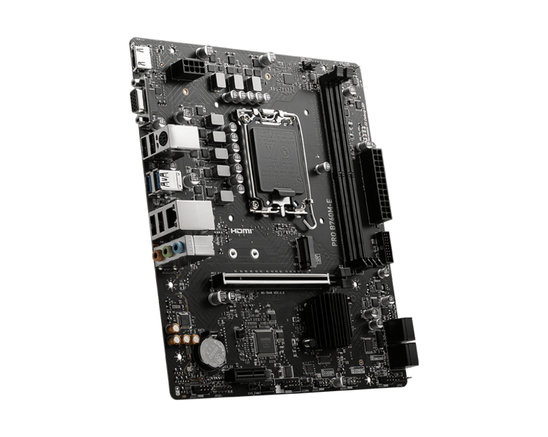 لوحة أم MSI B760M-E Pro B760 LGA1700 Micro-ATX DDR5 - 11
