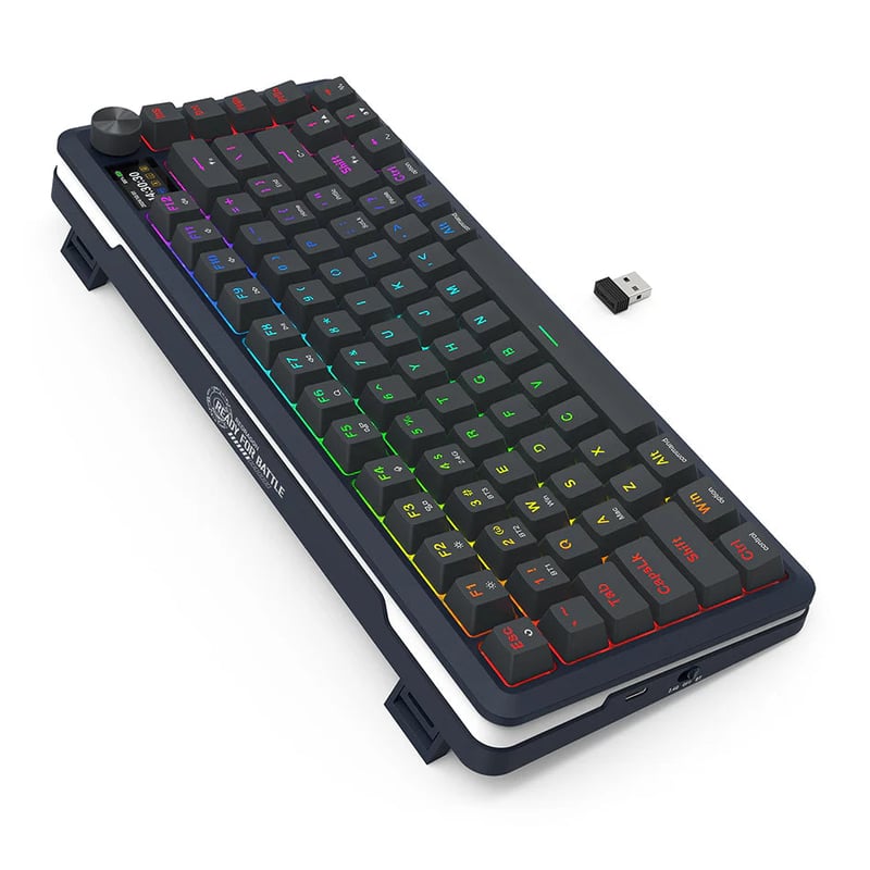 Redragon K708-RGB-PRO 75% Gasket Mechanical Keyboard Wired/2.4G/BT - 7