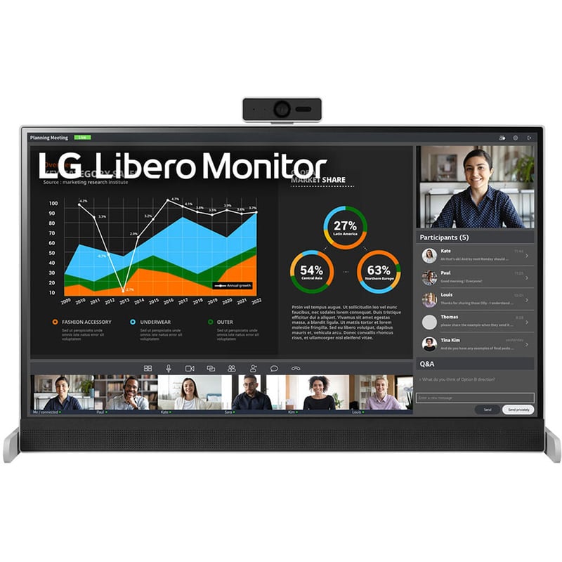 شاشة LG Libero 27″ 2560x1440 QHD 75Hz IPS - 8