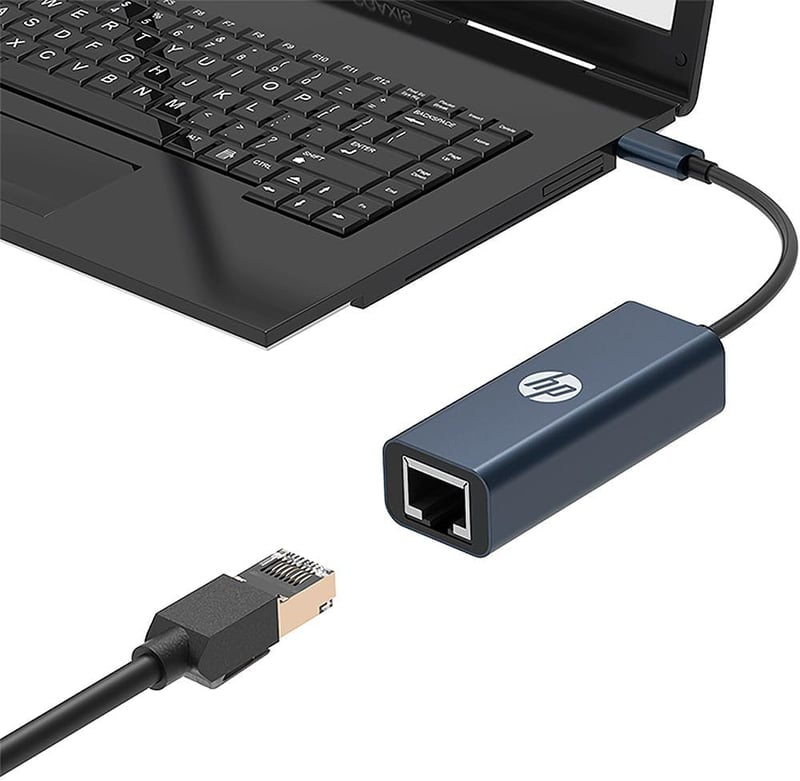 محول HP DHC-CT208 USB إلى RJ45 ألومنيوم - 6