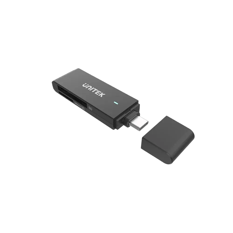 محول Unitek Y-9328 USB-C إلى قارئ بطاقات SD USB 3.1 Gen 1 - 5