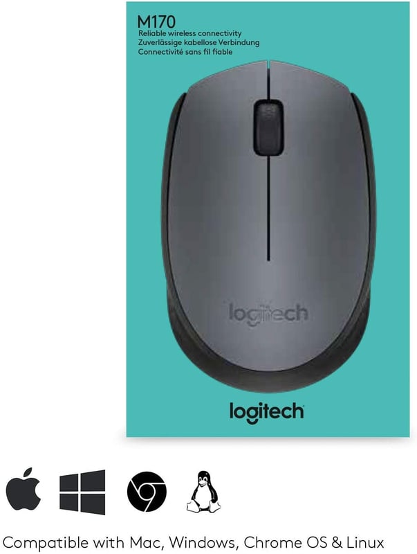 Logitech M170 Wireless Optical Mouse 1000 DPI Ambidextrous - 4