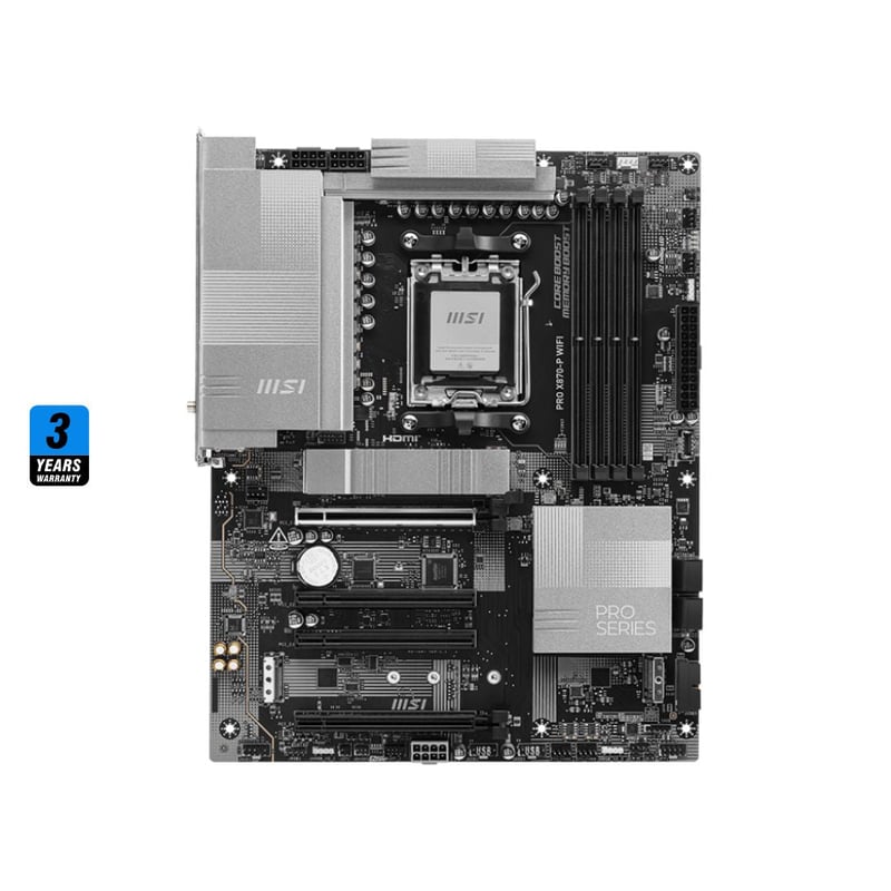 MSI PRO X870-P AMD X870 AM5 ATX Motherboard Silver - 4