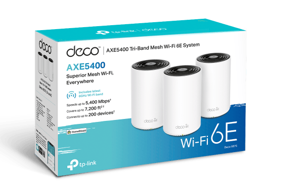 راوتر TP-Link Deco XE75 WiFi 6E Tri-Band AXE5400 3-Pack - 1