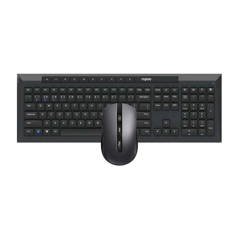 كيت كيبورد وماوس Rapoo 8210M Dual-Mode أسود - 4