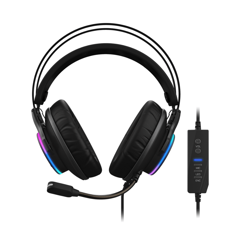 سماعات Gigabyte AORUS H1 USB مع ميكروفون أسود - 6