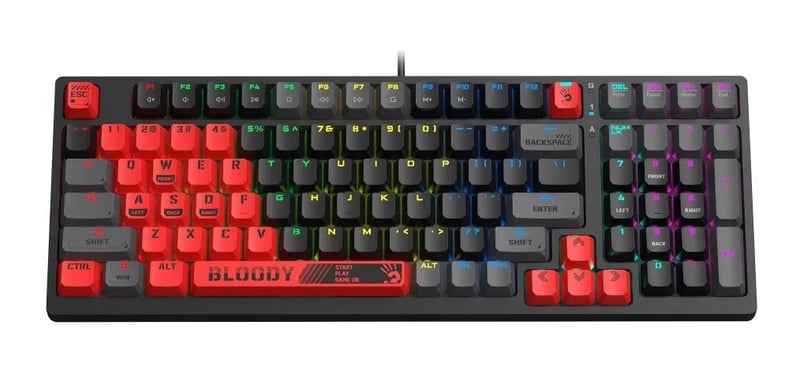 Bloody S98 Mechanical Gaming Keyboard Hot-Swappable RGB Red Switch - 3