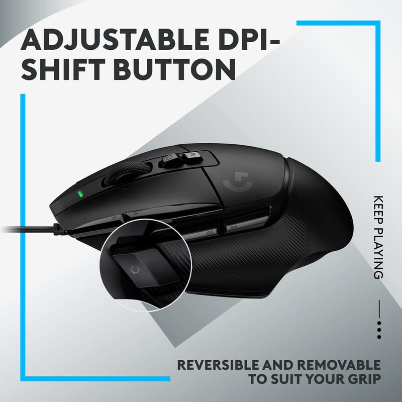 ماوس Logitech G G502 X 25600 DPI سلكي RGB أبيض - 8