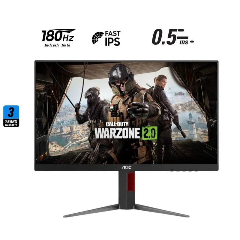 شاشة AOC 24G4 بحجم 24 انج FHD وتردد 180Hz من نوع IPS - 10