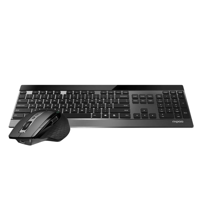 كيت كيبورد وماوس Rapoo 9900M Full-Size Dual-Mode Black - 3