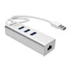 محول Tripp-Lite USB 3.0 SuperSpeed إلى Gigabit Ethernet مع 3 منافذ - 3