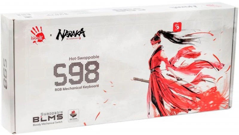 Bloody S98 Naraka Mechanical Switch Gaming Keyboard - BLMS Red Switch - English/Arabic Layout - 2