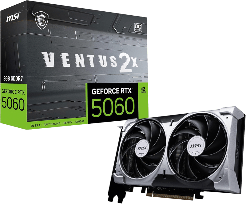 MSI Ventus GeForce RTX 5060 8GB GDDR7 2X OC - 9