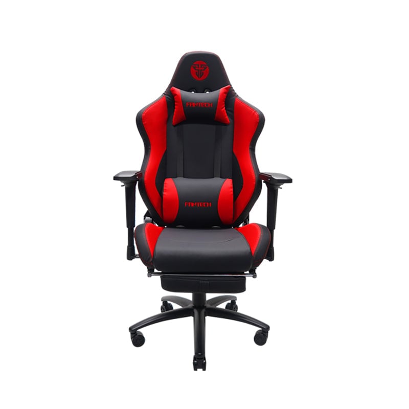 كرسي قيمنق Fantech ALPHA GC-280 مع مسند قدم قابل للإمالة أحمر - 1