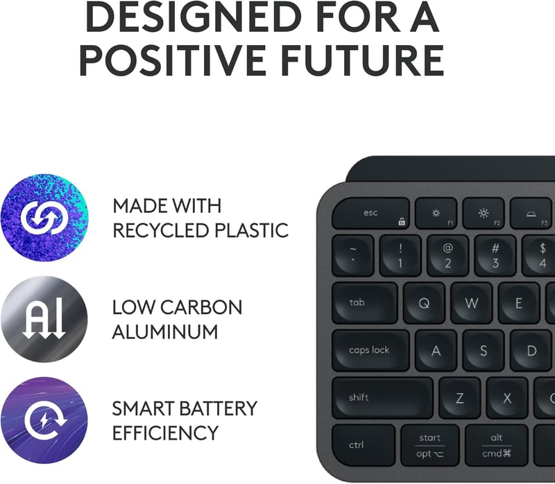 Logitech MX Keys S Combo Wireless Keyboard and Mouse with Palm Rest - 7