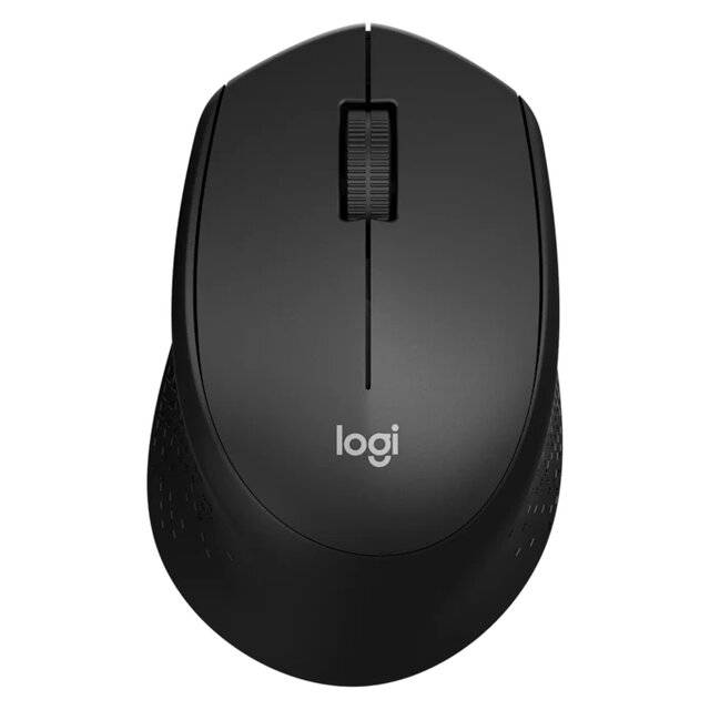 ماوس Logitech M330 Silent Plus 1000 DPI لاسلكي أسود - 1