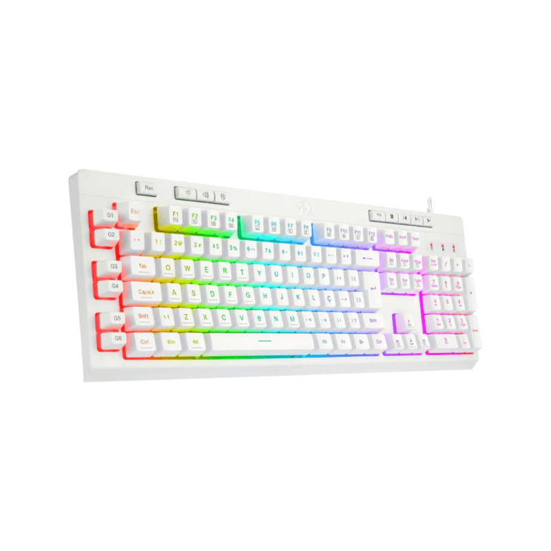 كيبورد Redragon Shiva K512 Full-Size غشائي سلكي RGB أبيض - 2